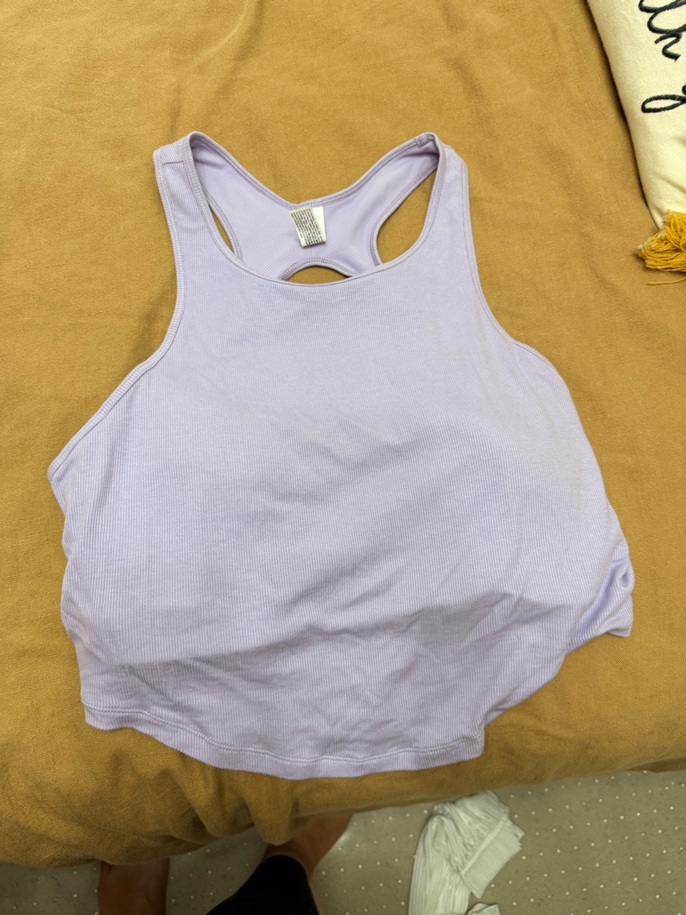 all in motion Light Lavender Ribbed Racerback Tank